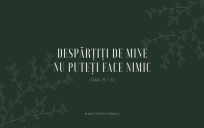 Despărțiți de Mine, nu puteți face nimic!